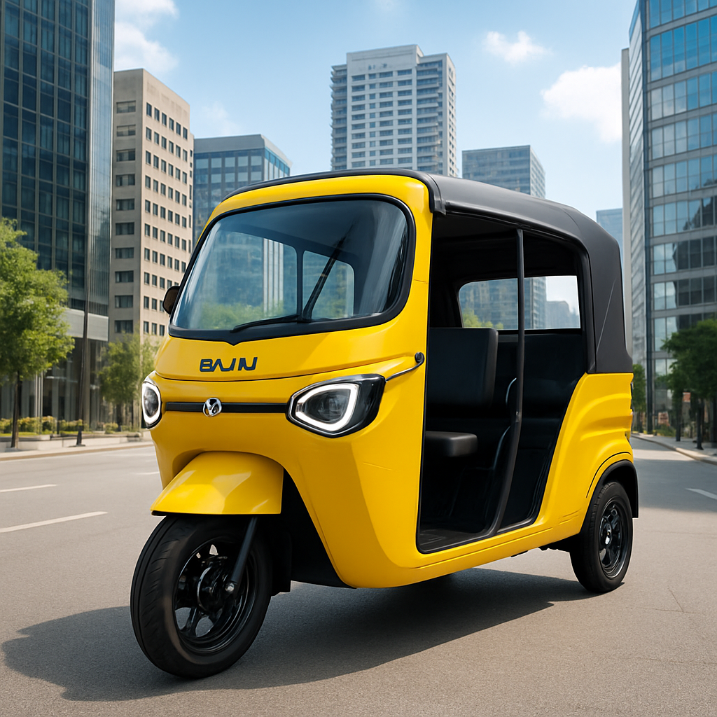 3 wheeler bajaj electric auto rickshaw
