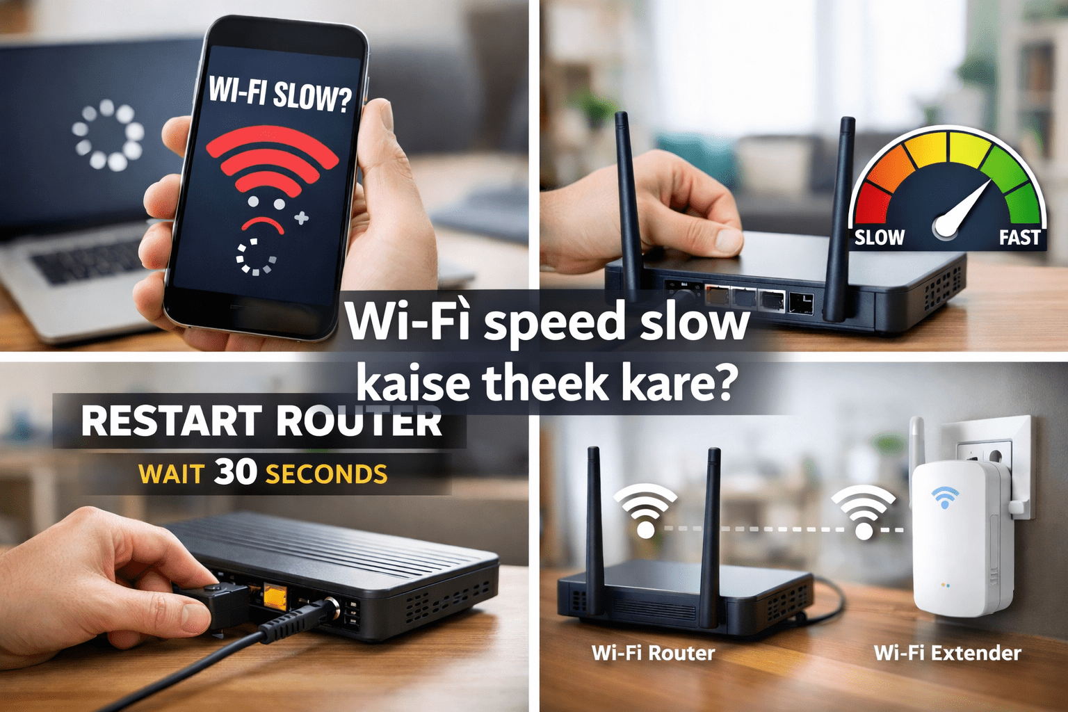 Wi-Fi speed slow kaise theek kare