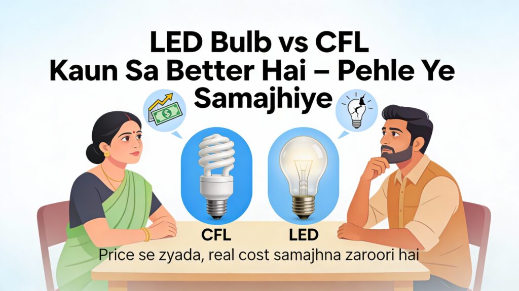 LED bulb vs CFL kaun sa better hai